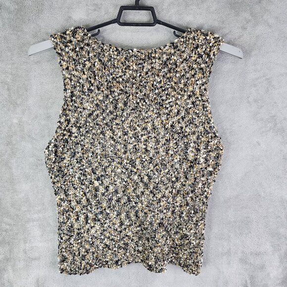 Womens Austin Reed Sleeveless Textured Tank Top Silk Blend Sleeveless Size XL - Picture 4 of 7
